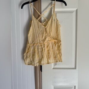 American Eagle Outfitters Yellow Striped Camisole